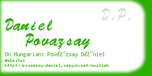 daniel povazsay business card